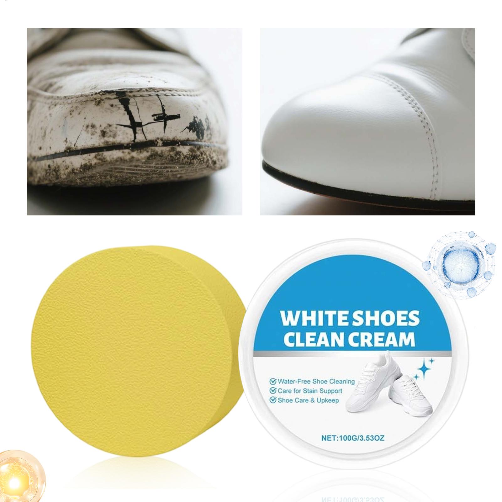 Sneaker Care White - Sneaker Cleaner cream 100g Anti-Yellow Scrubber