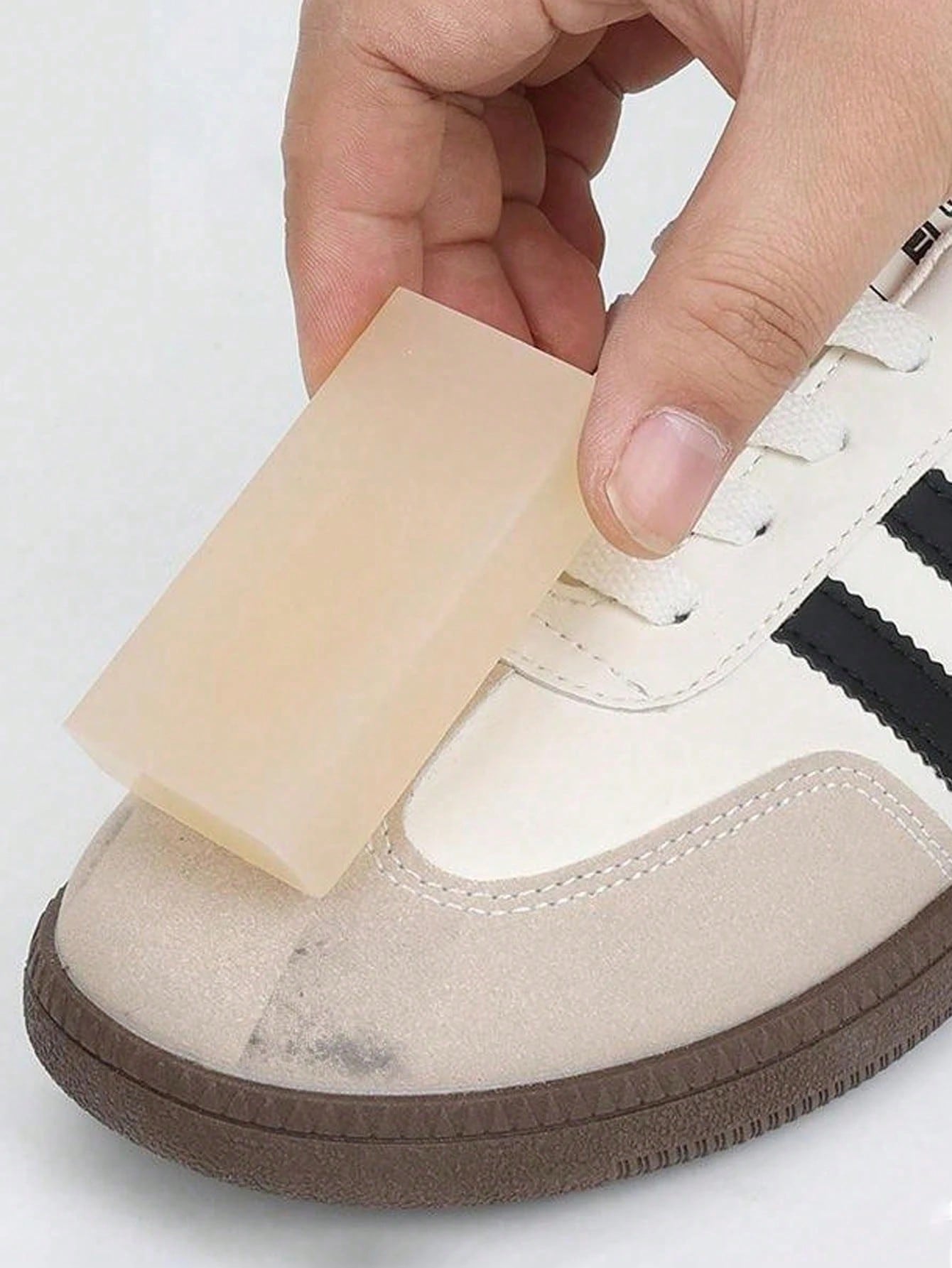 Sneaker Care White - 2/1pc Portable Suede Shoe Cleaner, No