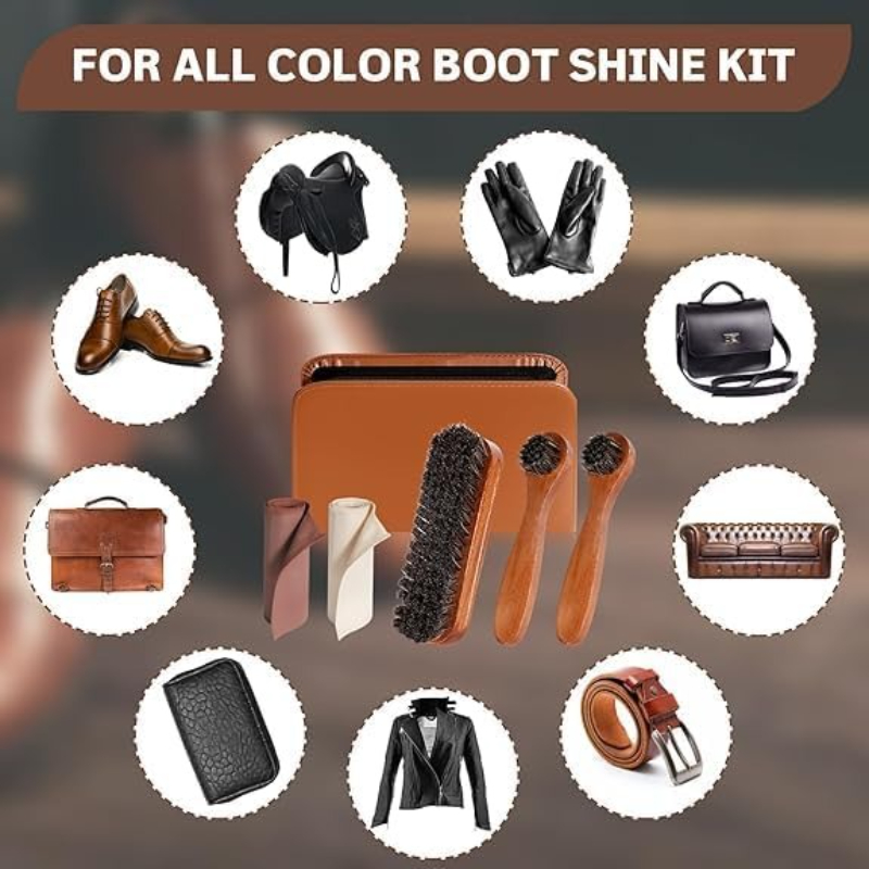 Horse Hair Brush Leather Shoe  - Sneaker Care Kit review and price
