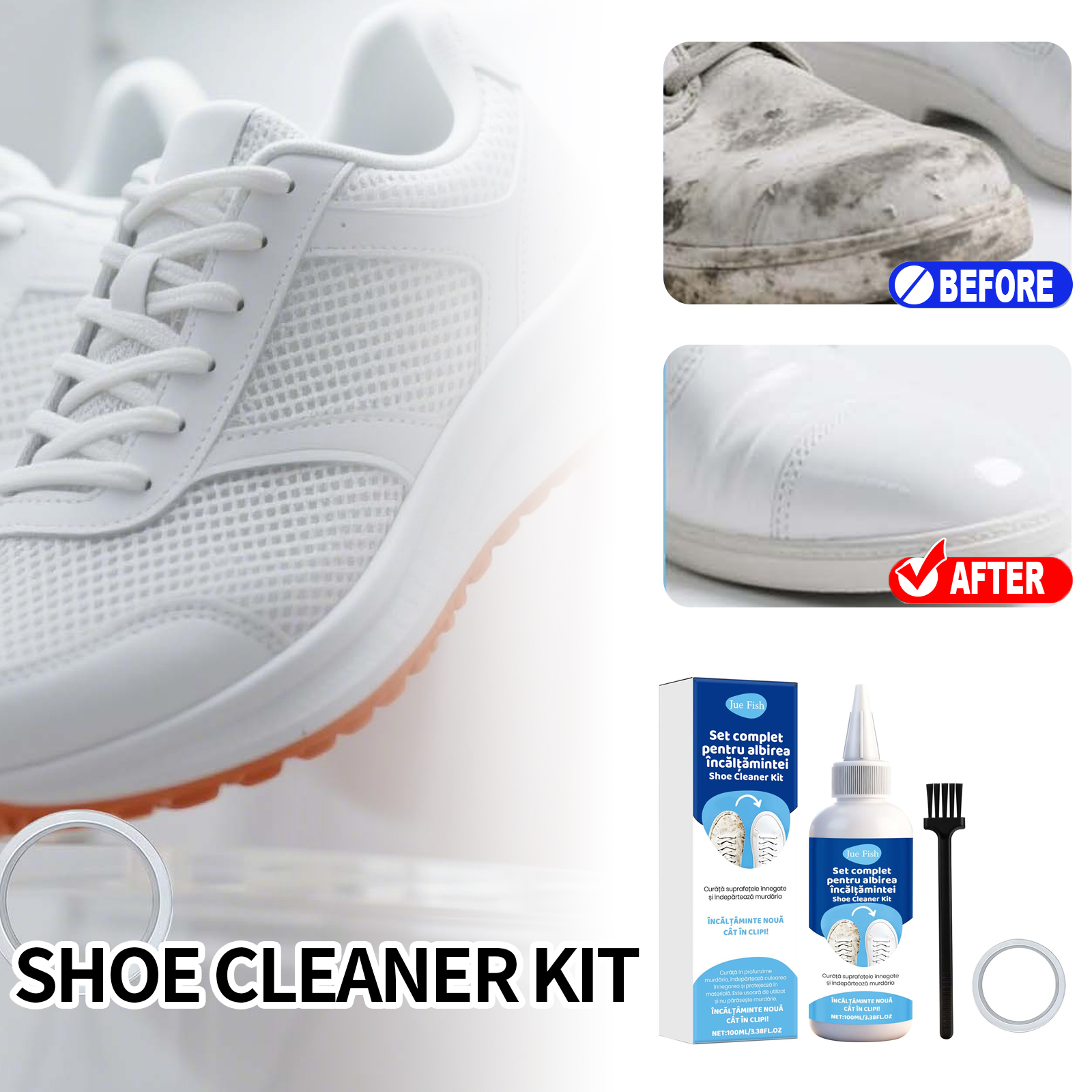 Shoes Whitening Gel Kit With T - Sneaker Care Whitener review and price