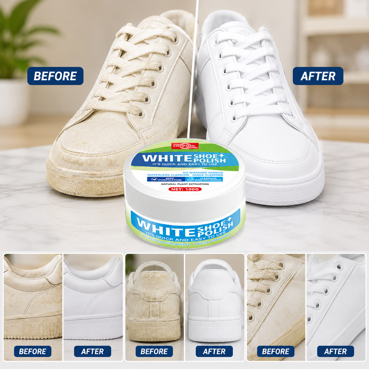 White Shoe Cleaning Cream, Qui - Sneaker Care White review and price