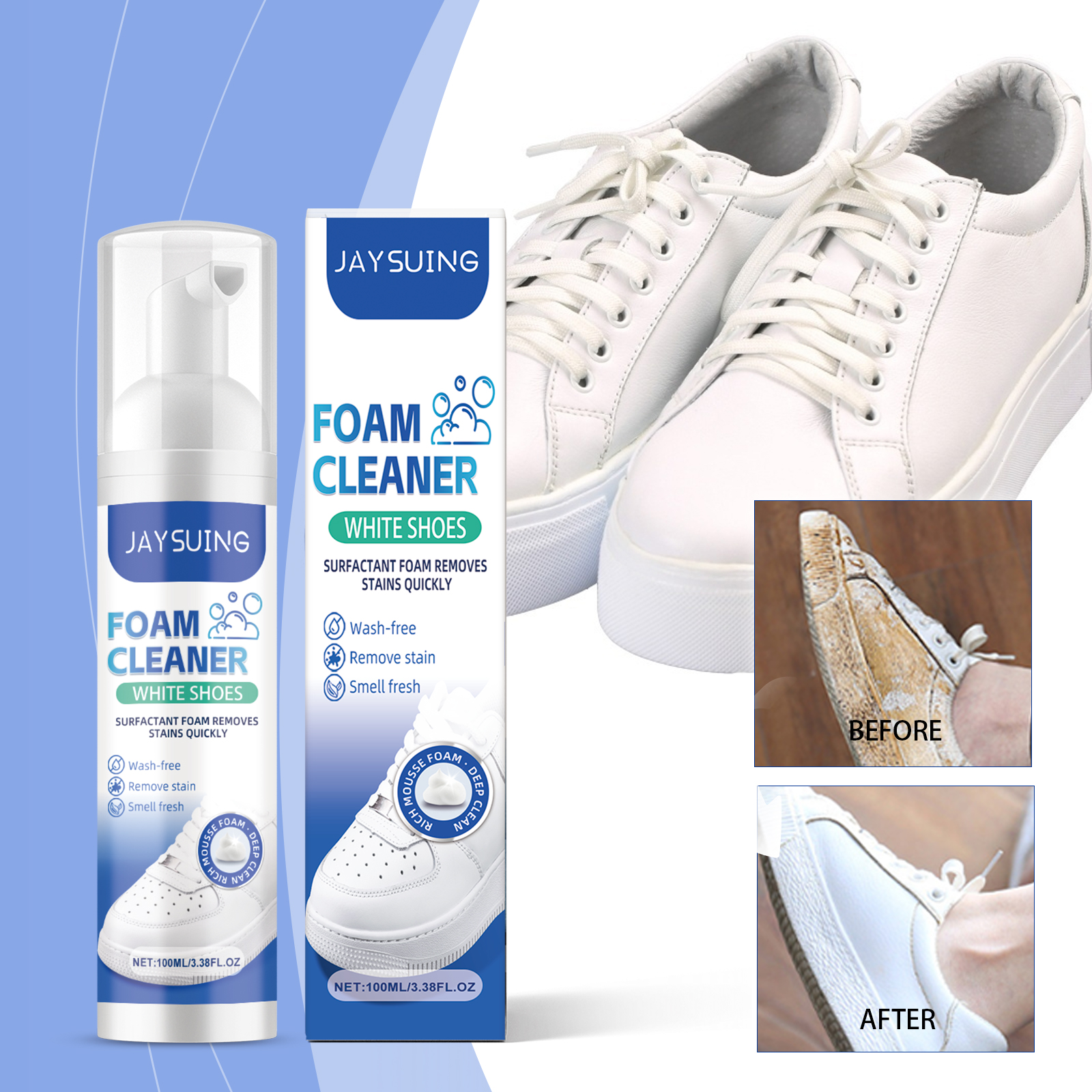 White Shoes Foam Cleaner No Ri - Sneaker Care Whitener review and price