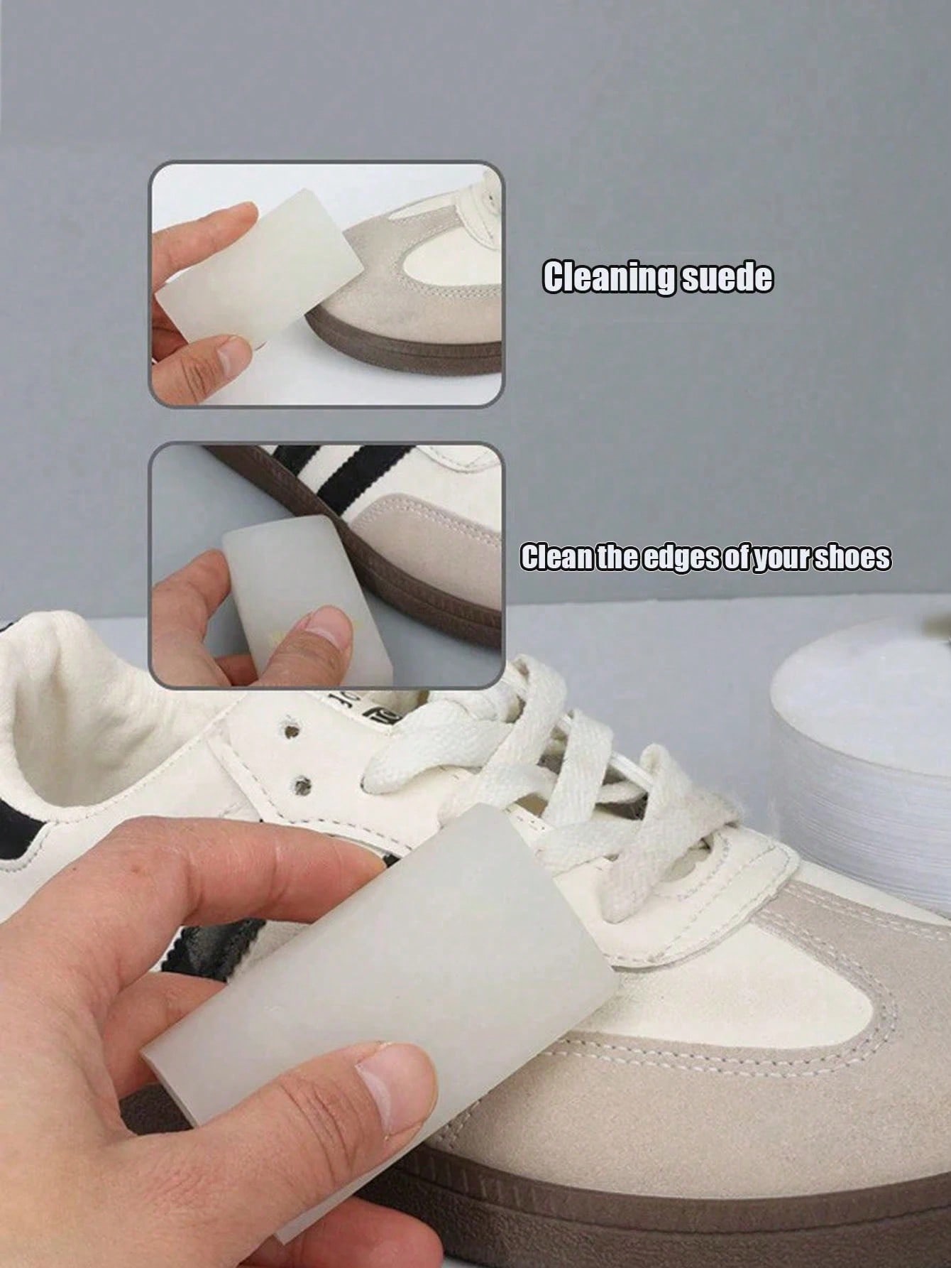 2/1pc Portable Suede Shoe Clea - Sneaker Care White review and price